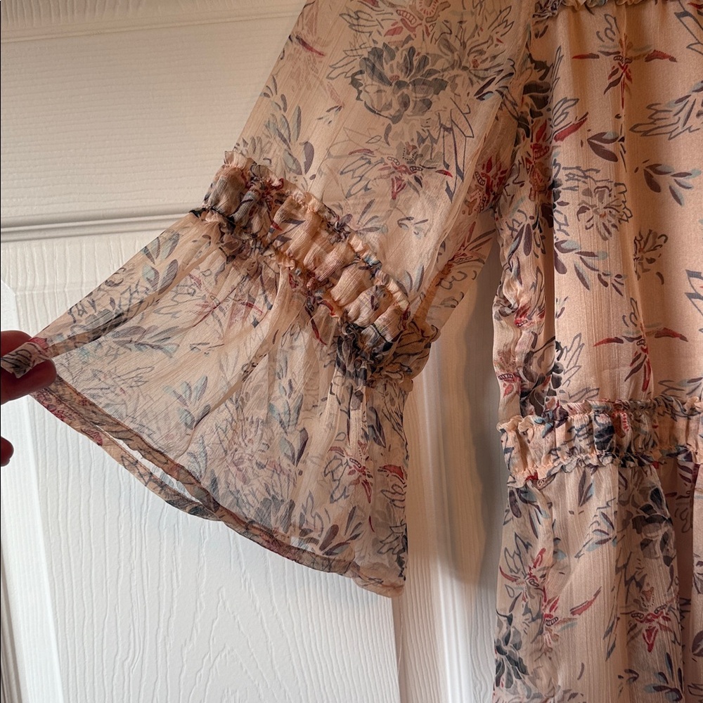 Suzanne Betro Floral Ruffle Blouse XL - Picture 2 of 8